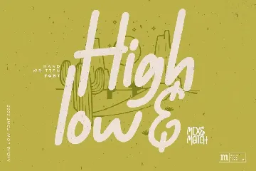 High & Low | A Cute Handwritten Font