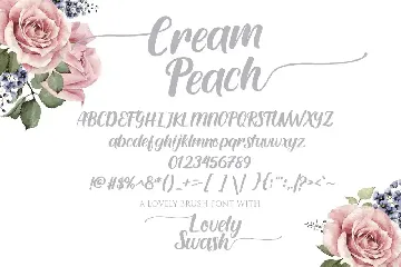 Cream Peach font