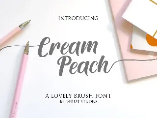 Cream Peach font