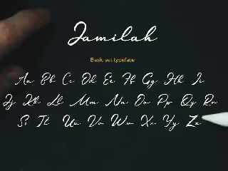 Jamilah - Love Story Handwritten Font