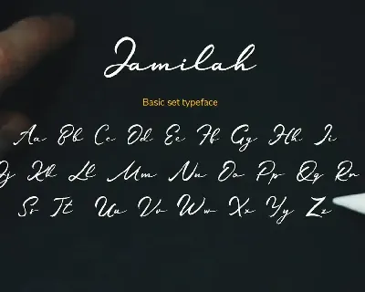 Jamilah - Love Story Handwritten Font