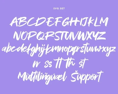 MVRX Maverix SVG Brush Font