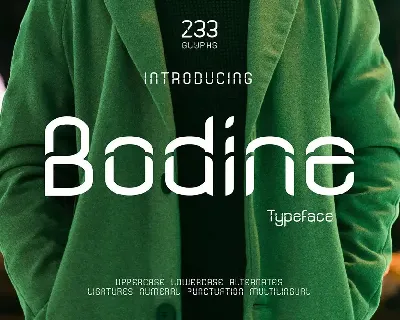 Bodine Futuristic Stamp Font