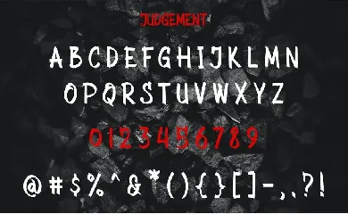 Judgement font