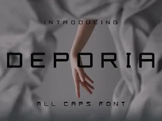 Deporia font