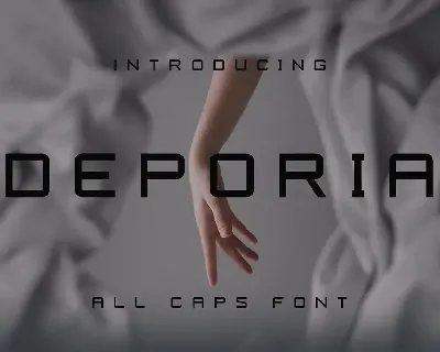 Deporia font