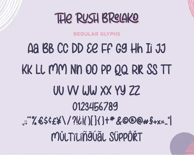 The Rush Brelako - Cartoon Font