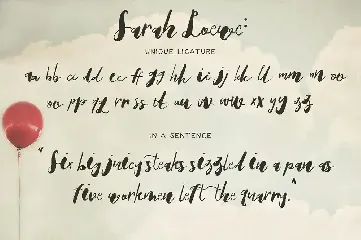 Sarah Loewe font