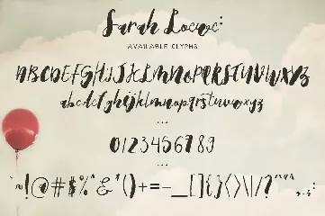 Sarah Loewe font