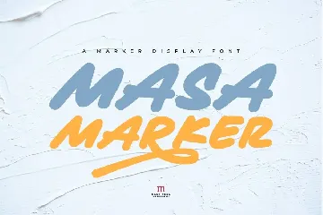 Masa Marker | A Marker Display Font