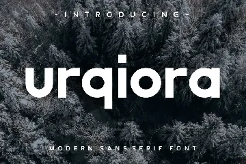 Urqiora sans serif font