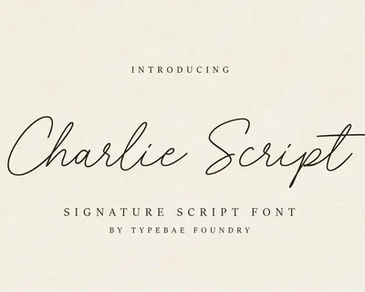 Charlie Script Font