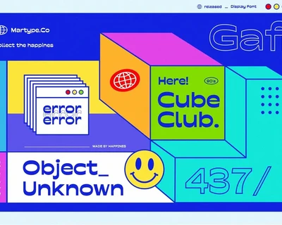 Gafiton - Pop Fun Display Font