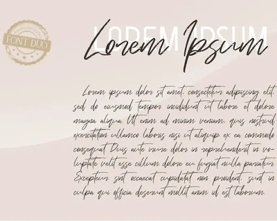 Just Kelly Justine Font Duo