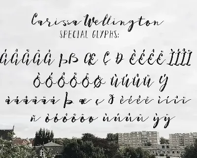 Carissa Wellington font