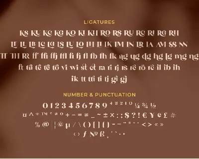 The Brande and Lotaline font