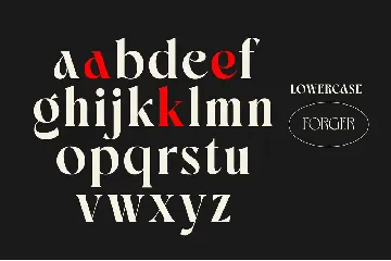 Forger font