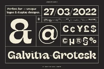 Galvitra font