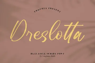 Dreslotta Script Font