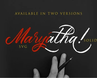 Maryatha SVG Version font