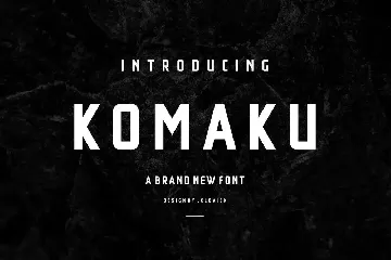 KOMAKU SERIF FONT