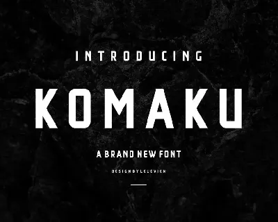 KOMAKU SERIF FONT