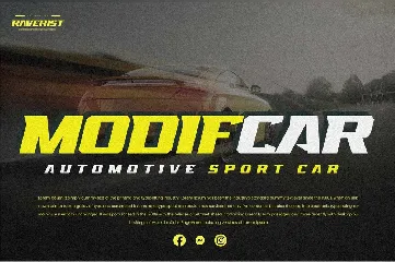 RAVERIST - Modern Sport Display Font