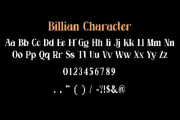 Billian A Modern Serif Font