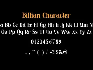 Billian A Modern Serif Font