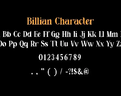 Billian A Modern Serif Font