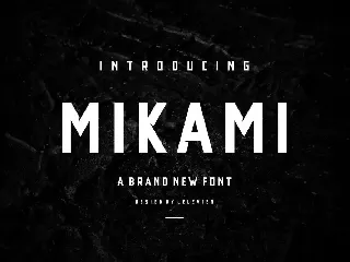 MIKAMI SERIF FONT