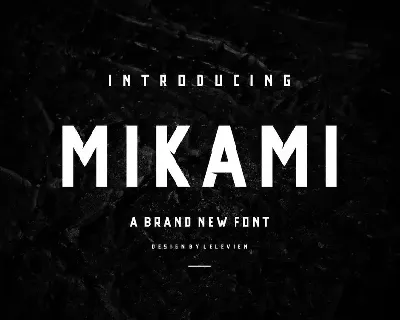 MIKAMI SERIF FONT