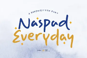 Naspad Everyday | A Handwritten Font