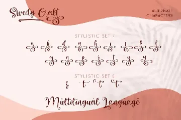 Sweety Craft Business Crafting Font