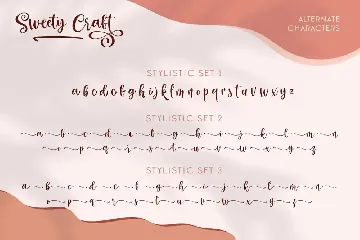 Sweety Craft Business Crafting Font