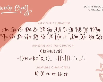 Sweety Craft Business Crafting Font