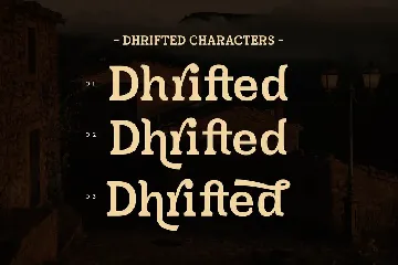 Dhrifted Slab Serif Font