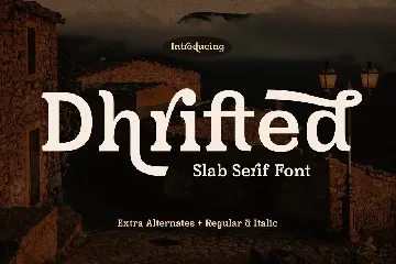 Dhrifted Slab Serif Font