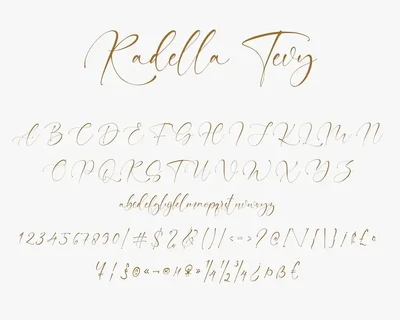 Radella Tevy Modern Signature Handwriting Font