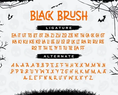 Black Brush font