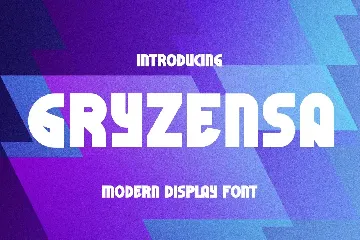 Gryzensa - Logo Font