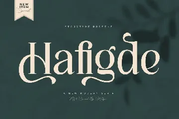 Hafigde A New Modern Serif Font