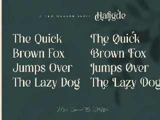 Hafigde A New Modern Serif Font