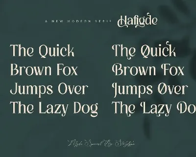 Hafigde A New Modern Serif Font