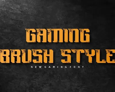 Brush Gaming Font