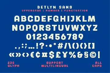 Betlyn font