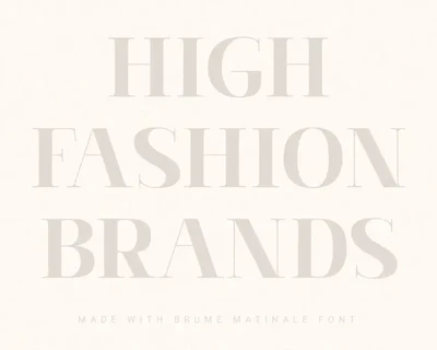 Brume Matinale â€“ Modern & Classic Serif font