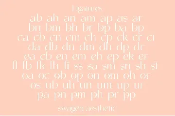 Swagen Aestehtic font