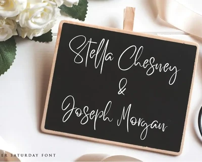 Better Saturday Script font