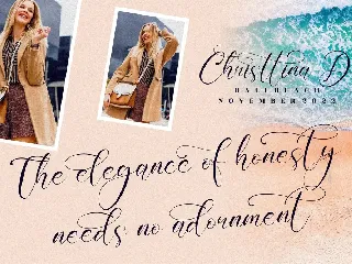 Kalindaty Alintaria Wedding Script font